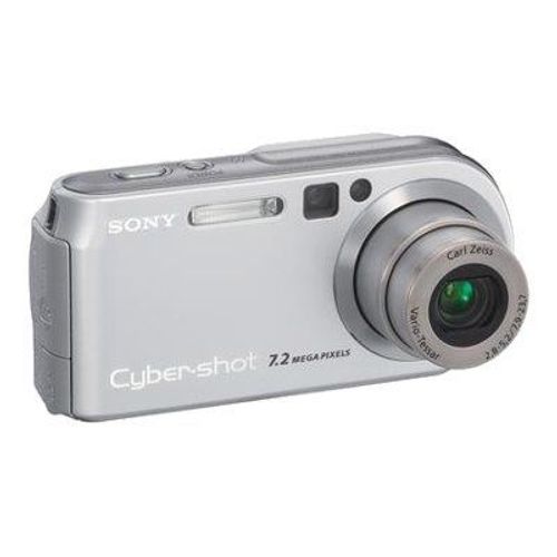 Appareil photo Compact Sony Cyber-shot DSC-P200/S ArgentP200/S - Appareil photo numérique - compact - 7.2 MP - 3x zoom optique - Carl Zeiss - argent