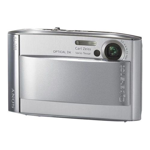 Appareil photo Compact Sony Cyber-shot DSC-T5/S ArgentT5/S - Appareil photo numérique - compact - 5.1 MP - 3x zoom optique - Carl Zeiss - flash 32 Mo - argent