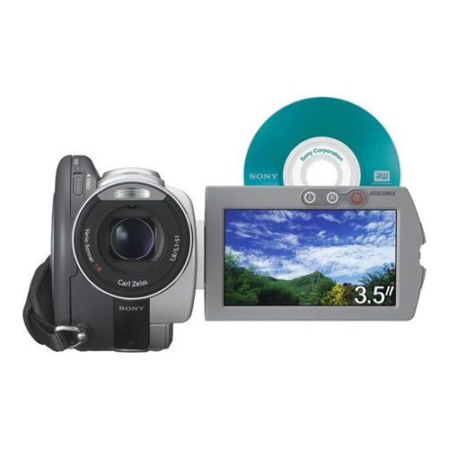 Sony Handycam DCR-DVD505 - Caméscope - mode écran large - 2.1 MP - 10x zoom optique - Carl Zeiss - DVD