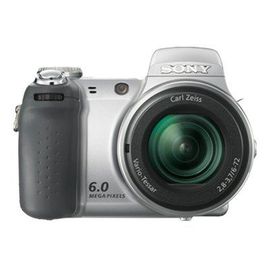 Appareil photo Compact Sony Cyber-shot DSC-H2 ArgentH2 - Appareil photo num?rique - compact - 6.0 MP - 12x zoom optique - Carl Zeiss - flash 32 Mo - argent