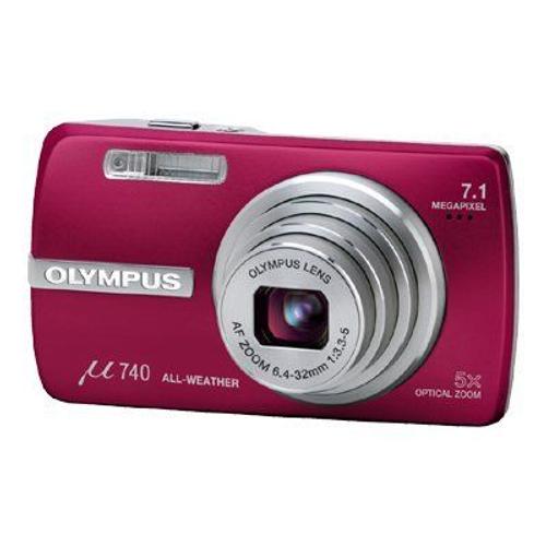 Appareil photo Compact Olympus µ[MJU:] 740 Rouge compact - 7.1 MP - 5x zoom optique - rouge