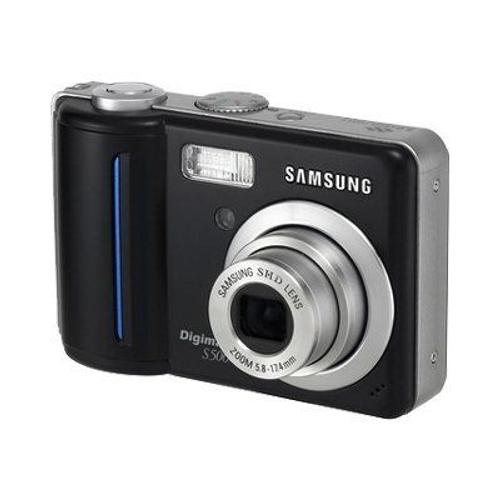 Appareil photo Compact Samsung Digimax S500 Noir compact - 5.1 MP - 3x zoom optique - flash 20 Mo - noir