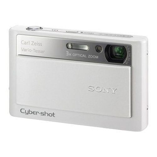 Appareil photo Compact Sony Cyber-shot DSC-T20/W BlancT20/W - Appareil photo numérique - compact - 8.1 MP - 3x zoom optique - Carl Zeiss - blanc