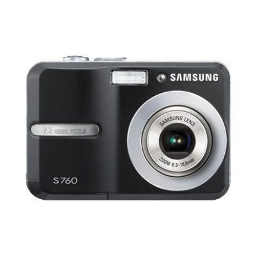 Appareil photo Compact Samsung S760 Noir compact - 7.2 MP - 3x zoom optique - flash 11 Mo - noir