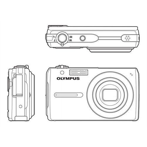 Appareil photo Compact Olympus FE-350 Wide Noir Appareil photo numérique - compact - 8.0 MP - 4x zoom optique - noir