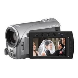 JVC Everio GZ-MS100 - Caméscope - mode écran large - 800 KP - 35x zoom optique - Konica Minolta - carte Flash - argent