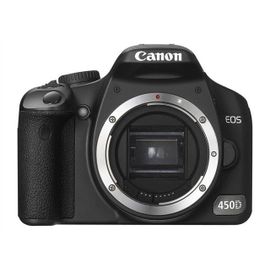 Appareil photo Reflex Canon EOS 450D + Objectifs EF-S 18-55 mm IS et 55-250 mm IS Reflex - 12.2 MP - APS-C - 3x zoom optique objectifs EF-S 18-55 mm IS et 55-250 mm IS - noir