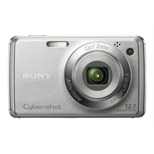 Appareil photo Compact Sony Cyber-shot DSC-W210/S ArgentW210/S - Appareil photo numérique - compact - 12.1 MP - 4x zoom optique - Carl Zeiss - flash 15 Mo - argent
