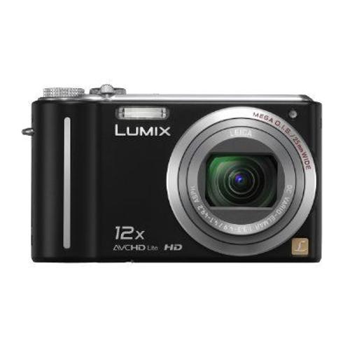 Panasonic Lumix DMC-TZ7-K - Appareil photo numérique - compact - 10.1 MP - 720 p - 12x zoom optique - Leica - noir