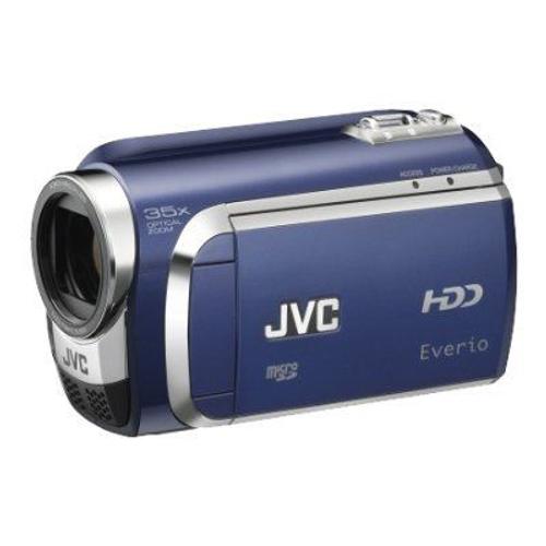 JVC Everio GZ-MG633A - Caméscope - mode écran large - 800 KP - 35x zoom optique - Konica Minolta - HDD 60 Go - carte Flash - bleu saphir