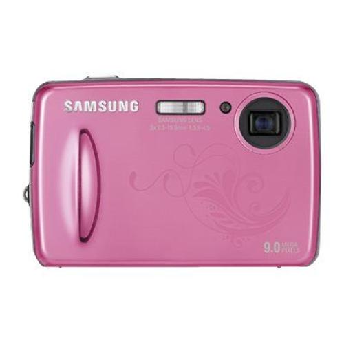 Appareil photo Compact Samsung PL10 Rose compact avec lecteur numérique/enregistreur vocal - 9.0 MP - 3x zoom optique - rose