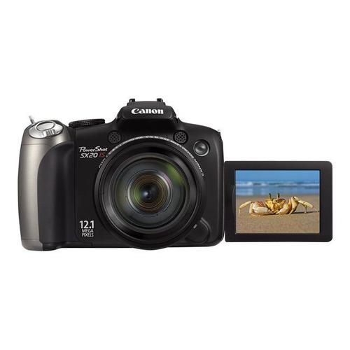 Canon PowerShot SX20 IS - Appareil photo num?rique - compact - 12.1 MP - 720 p - 20x zoom optique - noir