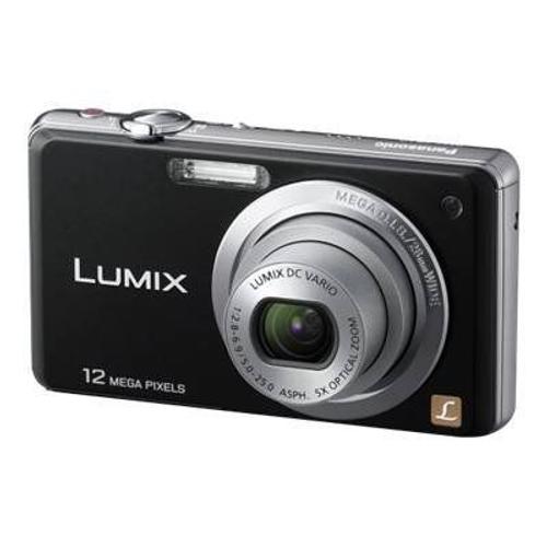 Panasonic Lumix DMC-FS10EF-K - Appareil photo num?rique - compact - 12.1 MP - 720 p - 5x zoom optique - noir