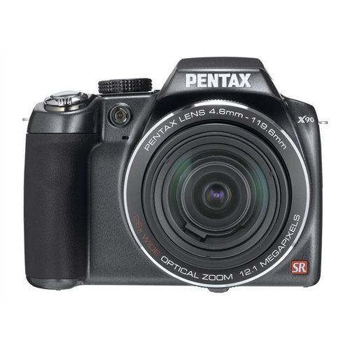 Pentax Optio X90 - Appareil photo numérique - compact - 12.1 MP - 720 p - 26x zoom optique - bleu bronze