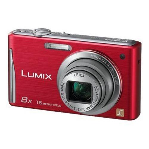 Panasonic Lumix DMC-FS35 - Appareil photo numérique - compact - 16.1 MP - 720 p - 8x zoom optique - Leica - rouge