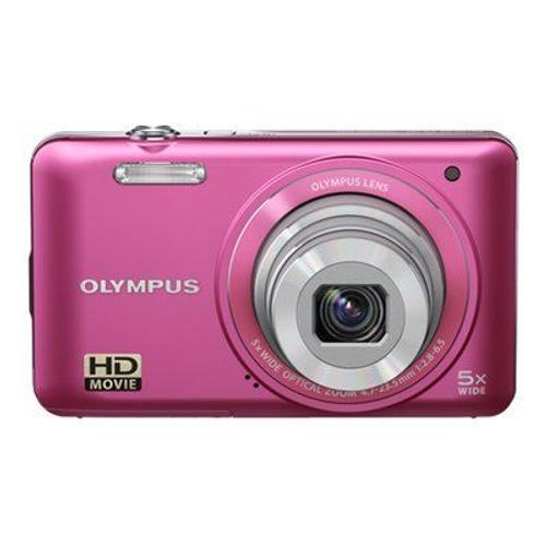 Olympus VG-130 - Appareil photo numérique - compact - 14.0 MP - 720 p - 5x zoom optique - rose