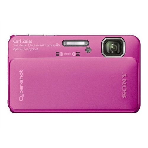 Sony Cyber-shot DSC-TX10 - Appareil photo numérique - compact - 16.2 MP - 4x zoom optique - Carl Zeiss - sous-marin jusqu'à 5 m - rose