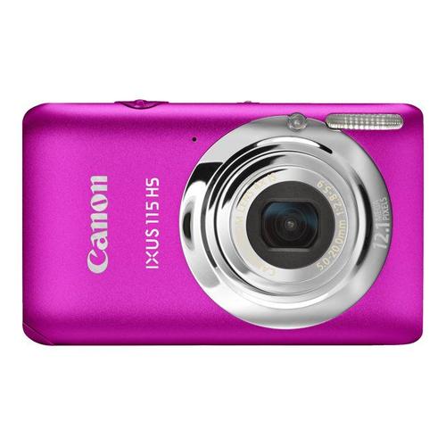 Canon IXUS 115 HS - Appareil photo numérique - compact - 12.1 MP - 4x zoom optique - rose