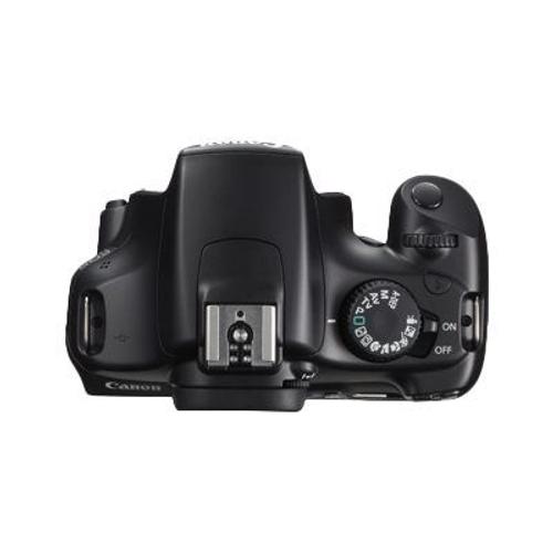 Appareil photo Reflex Canon EOS 1100D + Objectif EF-S 18-55 mm DC III Reflex - 12.0 MP - APS-C - 720 p - 3x zoom optique objectif EF-S 18-55 mm DC III - noir