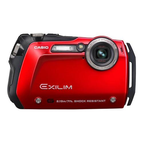 Appareil photo Compact Casio EXILIM G EX-G1 Rouge Appareil photo numérique - compact - 12.1 MP - 3x zoom optique - sous-marin jusqu'à 3 m - rouge
