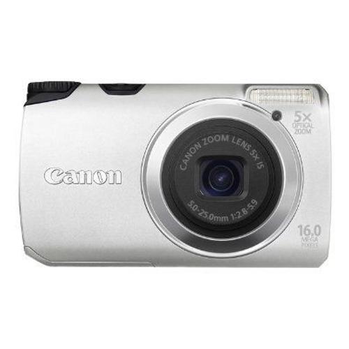 Canon PowerShot A3300 IS - Appareil photo numérique - compact - 16.0 MP - 720 p - 5x zoom optique - argent
