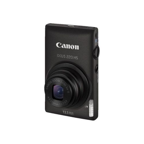Canon IXUS 220 HS - Appareil photo numérique - compact - 12.1 MP - 1080p - 5x zoom optique - noir