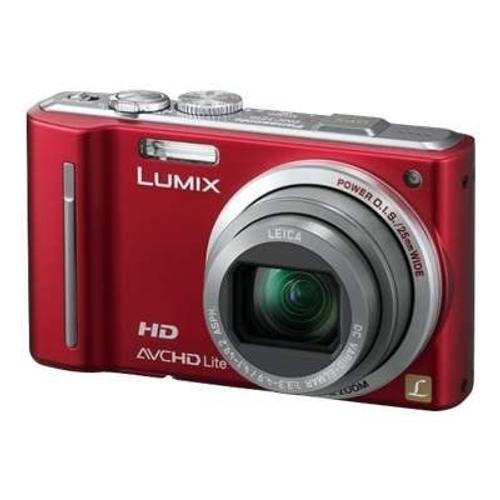 Panasonic Lumix DMC-TZ10 - Appareil photo numérique - compact - 12.1 MP - 720 p - 12x zoom optique - Leica - rouge
