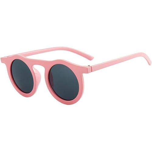 Rose Rose Lunettes De Soleil Rondes Classiques Pour Hommes Et Femmes, À La Mode, À Petite Monture, En Plastique, Unisexes, Uv400,