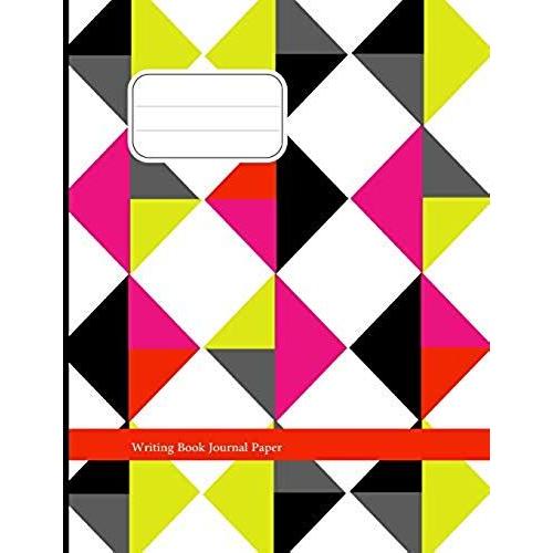 Writing Book Journal Paper: Bold Color Block Geometric Pattern