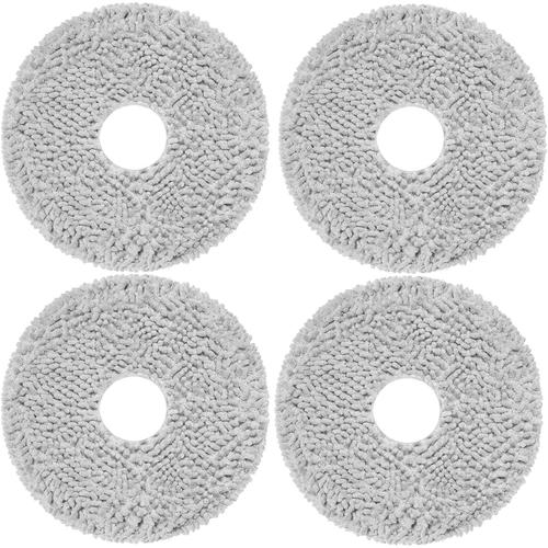 4 pièces Chiffon de Nettoyage pour Dreame L30 Ultra, L20 Ultra, L10s Pro Ultra Heat, X40 Ultra Complete, L10 Ultra, L10s Pro,L10s Ultra, L10 Prime, pour Xiaomi X10+ aspirateur Accessoires