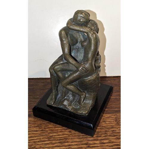 Statuette Reproduction en Bronze "le Baiser de Rodin"