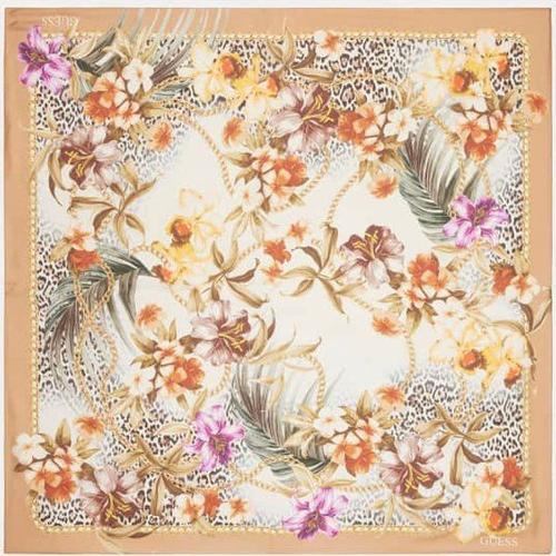 Foulard Imprimé Floral - Blanc Floral