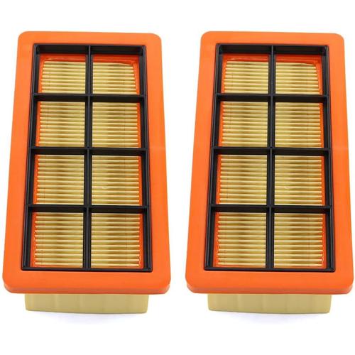 Lot de 2 filtres plissés plats pour aspirateur à cendres Kärcher 6.415-953.0 AD2 AD3 AD4 Premium AD 3.000, AD 3.200 Filtre de Nettoyage de poussière de poussière Filtre d'aspirateur