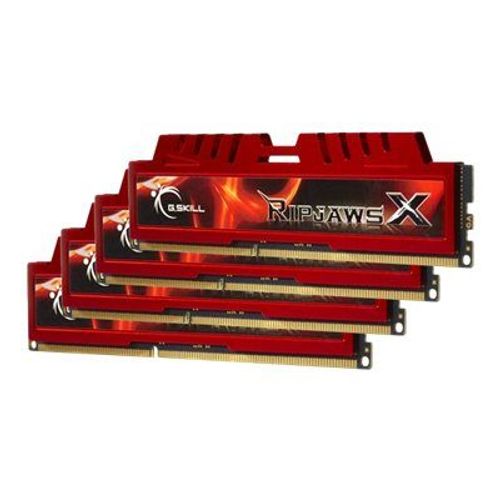 G.Skill Ripjaws-X - DDR3 - kit - 32 Go: 4 x 8 Go - DIMM 240 broches - 1333 MHz / PC3-10666 - CL9 - 1.5 V - mémoire sans tampon - non ECC