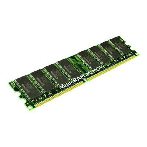 Kingston ValueRAM - DDR - 512 Mo - DIMM 184 broches - 333 MHz / PC2700 - CL2.5 - 2.5 V - mémoire sans tampon - non ECC - pour ASUS AP130; FIC AN19, AU13, VC19, VI13; Shuttle XPC SB75; SOYO...
