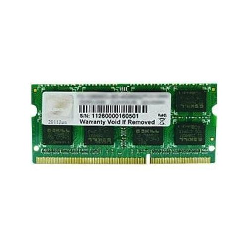 G.Skill SQ Series - DDR3 - module - 8 Go - SO DIMM 204 broches - 1333 MHz / PC3-10666 - CL9 - 1.5 V - mémoire sans tampon - non ECC