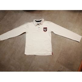 Polo Creeks Manches Longues Blanc Taille 14 Ans