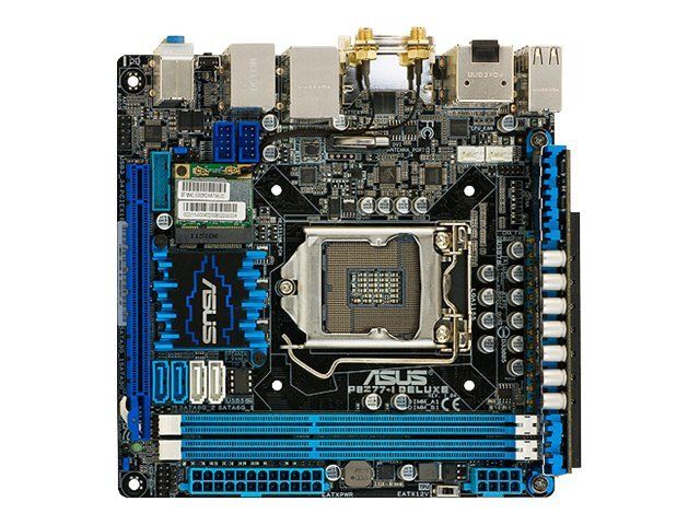 ASUS P8Z77-I DELUXE - Carte-mère - mini ITX - Socket LGA1155 - Z77 Chipset - USB 3.0 - Wi-Fi(n), Bluetooth, Gigabit LAN - carte graphique embarquée (unité centrale requise) - audio HD (8 canaux)