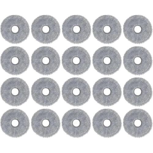 Grey 20pcs Accessoires de pièces de rechange for tampon de vadrouille, compatibles for aspirateur robot Dreame Bot L10 Prime / L10S Pro, pièces de rechange for chiffon de vadrouille ( Color : Grey