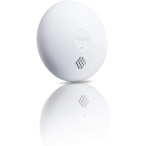 Détecteur de fumée Détecteur de fumée Somfy 1870289 - Détecteur de fumée connecté - Sirène 85dB - Compatible Home Alarm (Advanced,