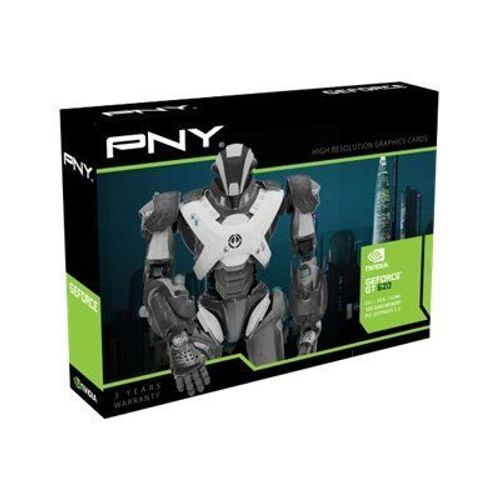 PNY GeForce GT 620 - Carte graphique - GF GT 620 - 1 Go DDR3 - PCIe 2.0 x16 - DVI, D-Sub, HDMI