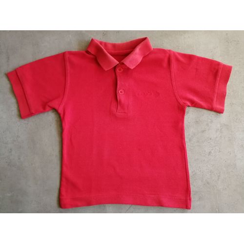 Polo Manches Courtes Rouge Mixte 4 Ans