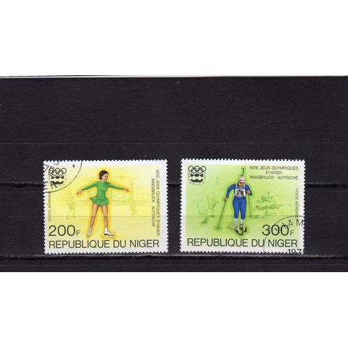 Timbres De Poste Aérienne Du Niger (Jeux Olympiques DHiver À Innsbruck)
