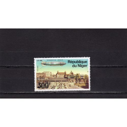 Timbre De Poste Aérienne Du Niger (Rétrospective Des Zeppelins)
