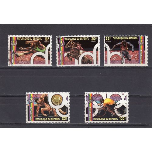 Timbres-Poste Aérienne Du Sénégal (Jeux Olympiques DÉté À Montréal)