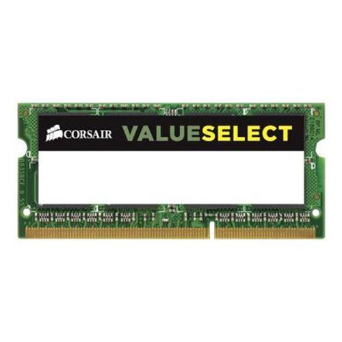 CORSAIR Value Select - DDR3 - module - 4 Go - SO DIMM 204 broches - 1600 MHz / PC3-12800 - CL11 - 1.5 V - mémoire sans tampon - non ECC