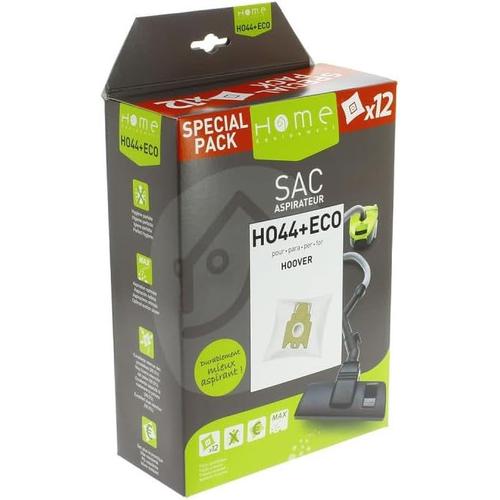 Nc Sacs microfibres adaptable par 12 HEHO44+ECO pour Aspirateur HANSEATIC, HOOVER, MIELE, FREEMOTION, PURE POWER, SENSORY, TELIOS, TELIOS PLUS