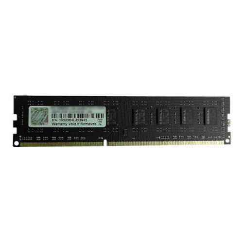 G.Skill NT Series - DDR3 - module - 8 Go - DIMM 240 broches - 1600 MHz / PC3-12800 - CL11 - 1.5 V - mémoire sans tampon - non ECC