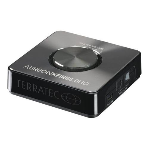 TERRATEC Aureon XFire 8.0 HD - Carte son - 24 bits - 192 kHz - 108 dB rapport signal à bruit - 7.1 - USB