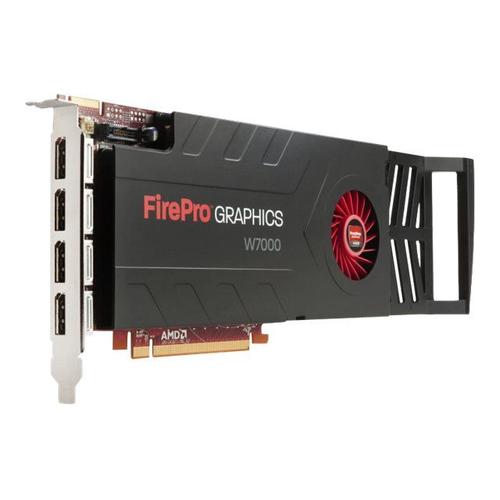 AMD FirePro W7000 - Carte graphique - FirePro W7000 - 4 Go GDDR5 - PCIe 3.0 x16 - 4 x DisplayPort - pour Workstation z210, Z220 (CMT), Z230 (MT), Z420, Z620, Z820